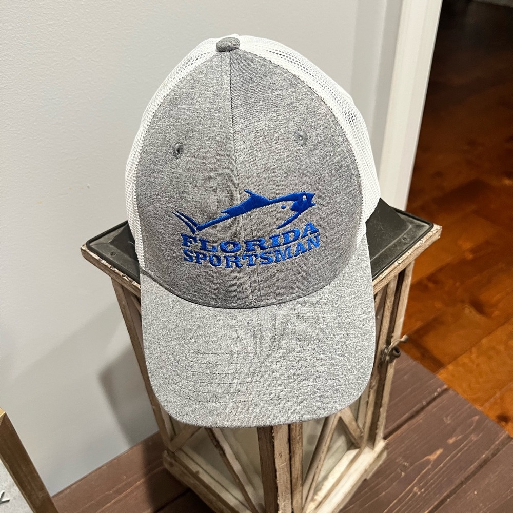 Gray and White Florida Sportsman Cap